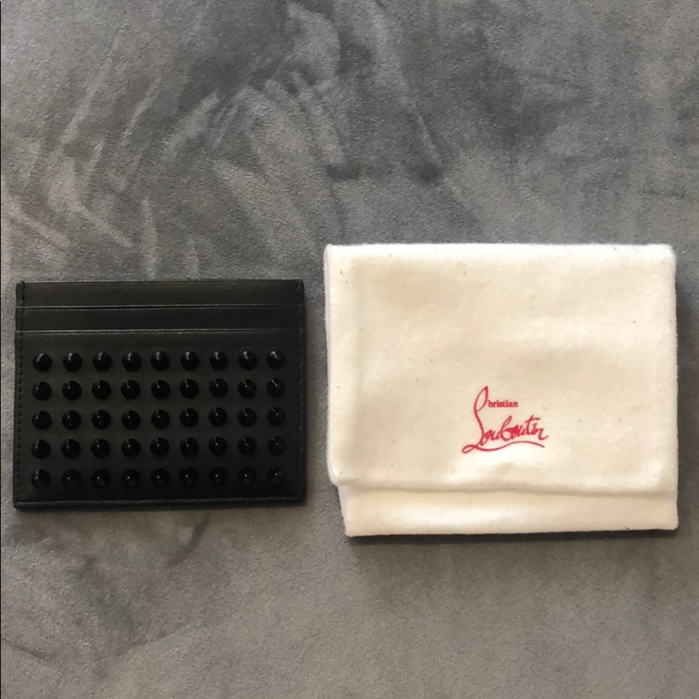 Christian louboutin studded cardholder